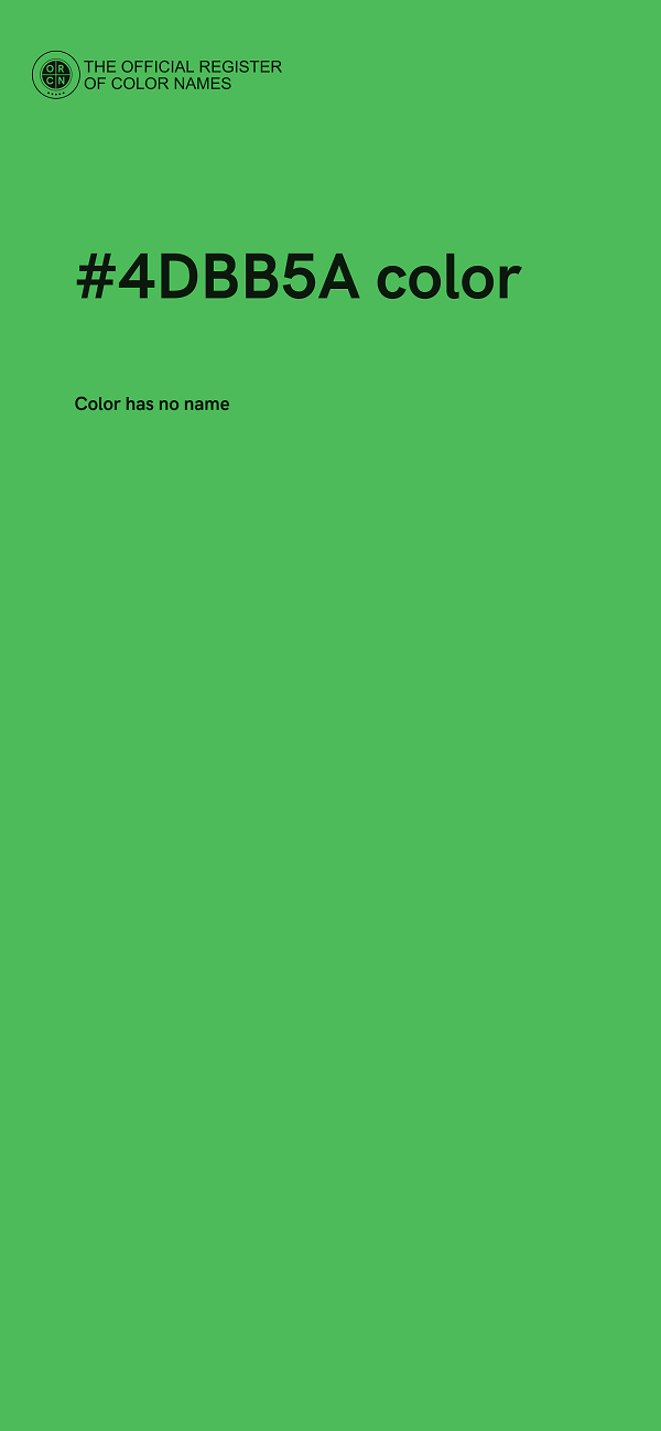 #4DBB5A color image