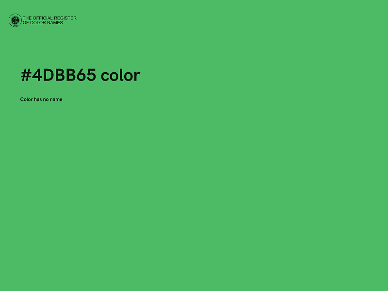 #4DBB65 color image