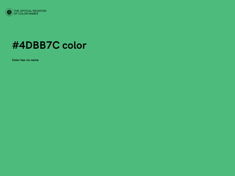 #4DBB7C color image