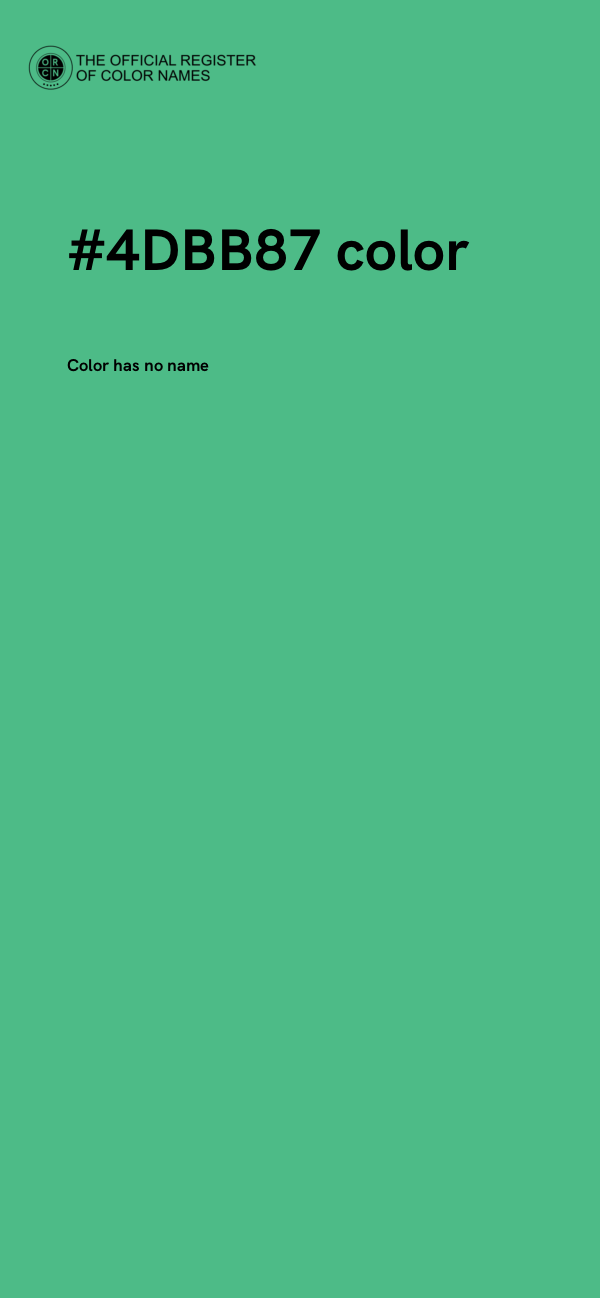 #4DBB87 color image