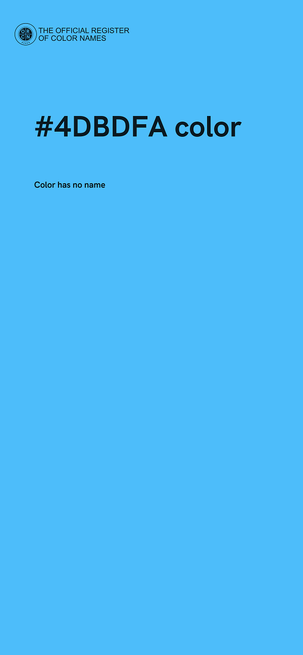 #4DBDFA color image