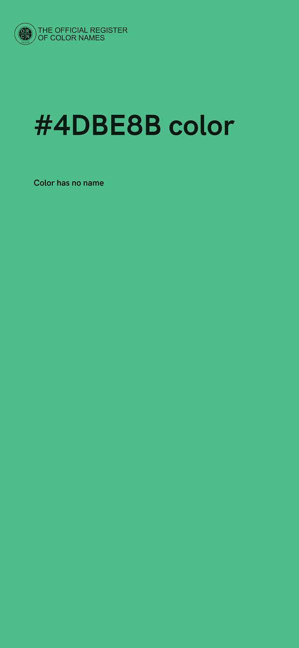 #4DBE8B color image