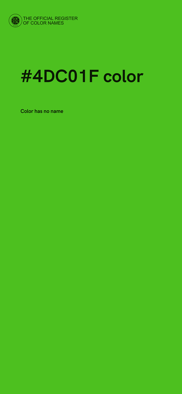 #4DC01F color image