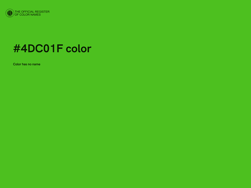 #4DC01F color image