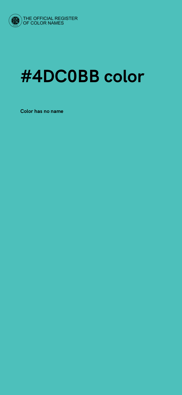 #4DC0BB color image