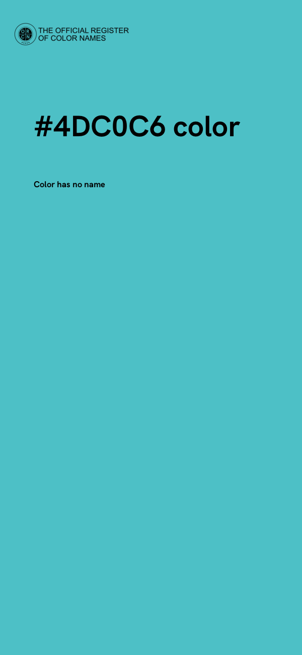 #4DC0C6 color image