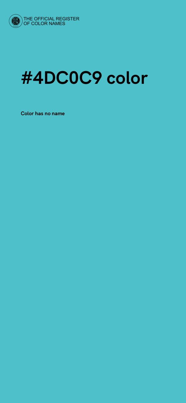 #4DC0C9 color image