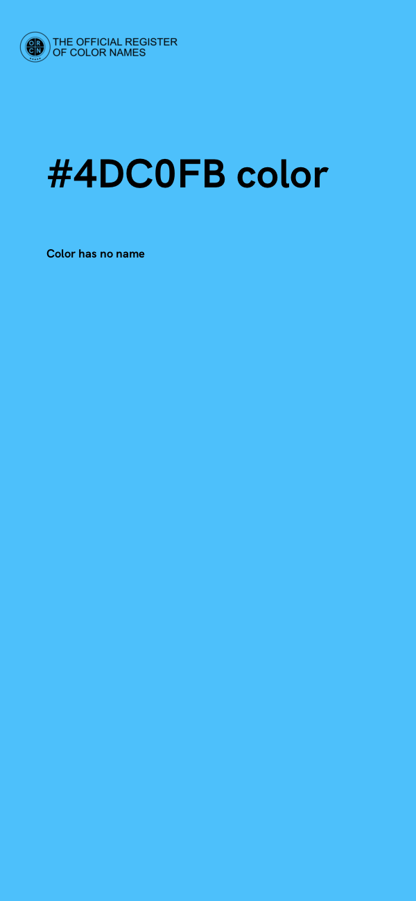 #4DC0FB color image