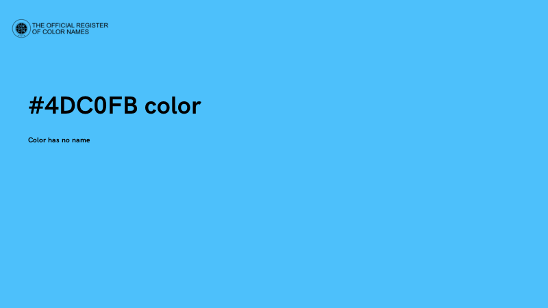 #4DC0FB color image