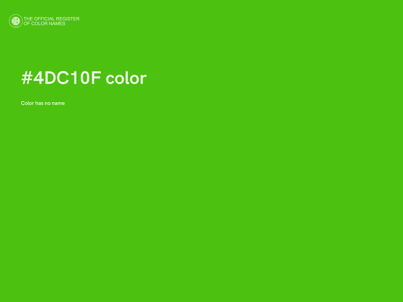 #4DC10F color image
