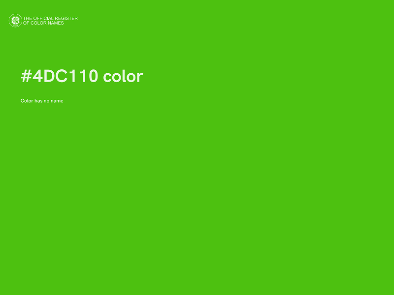 #4DC110 color image