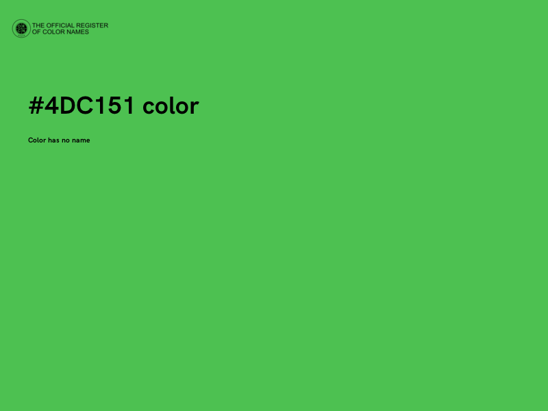 #4DC151 color image