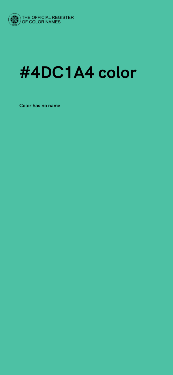 #4DC1A4 color image
