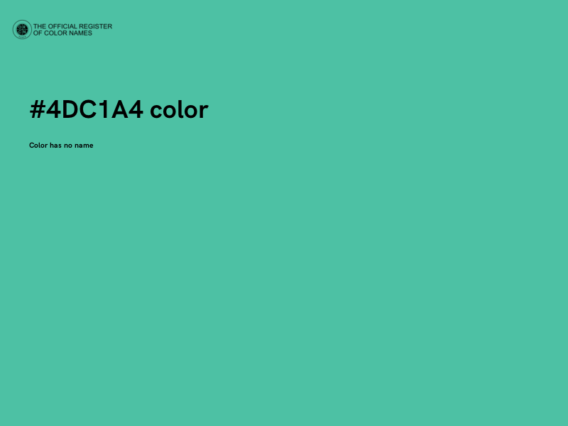 #4DC1A4 color image