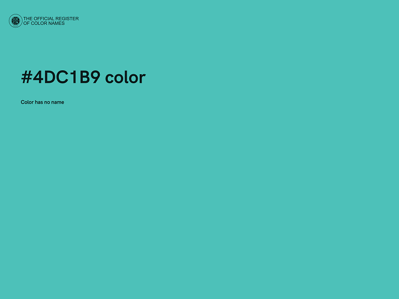 #4DC1B9 color image