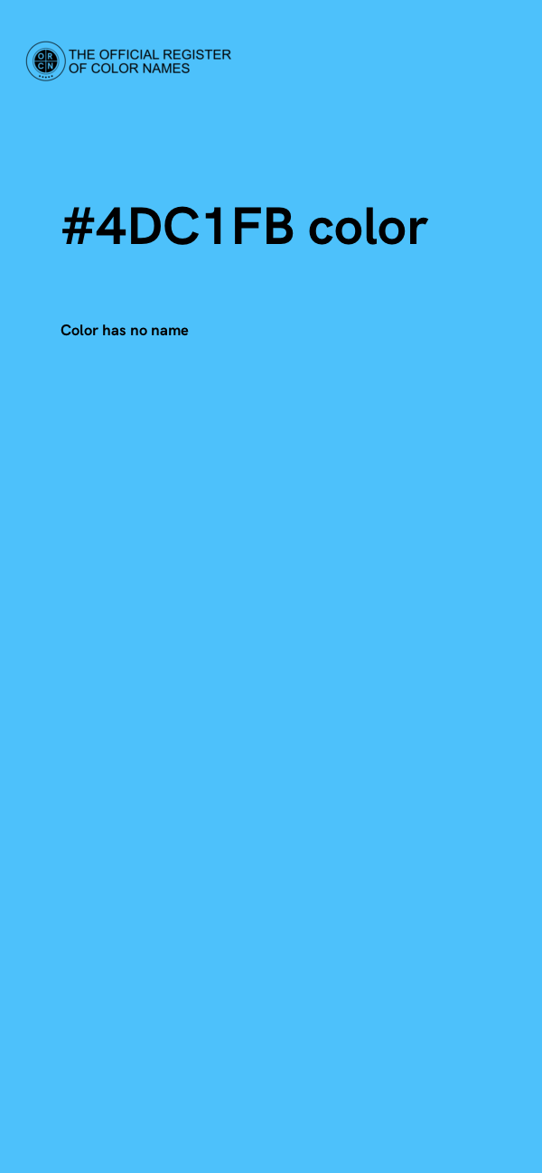 #4DC1FB color image