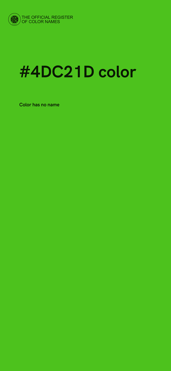 #4DC21D color image