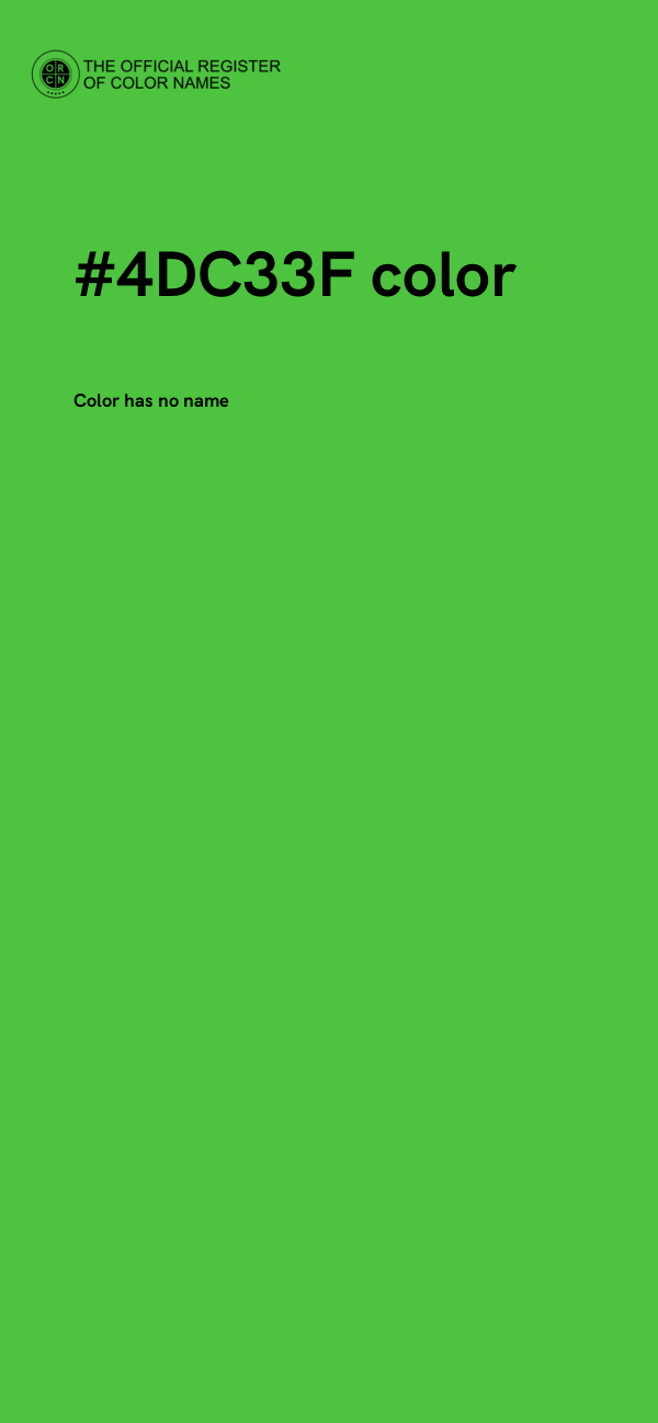 #4DC33F color image