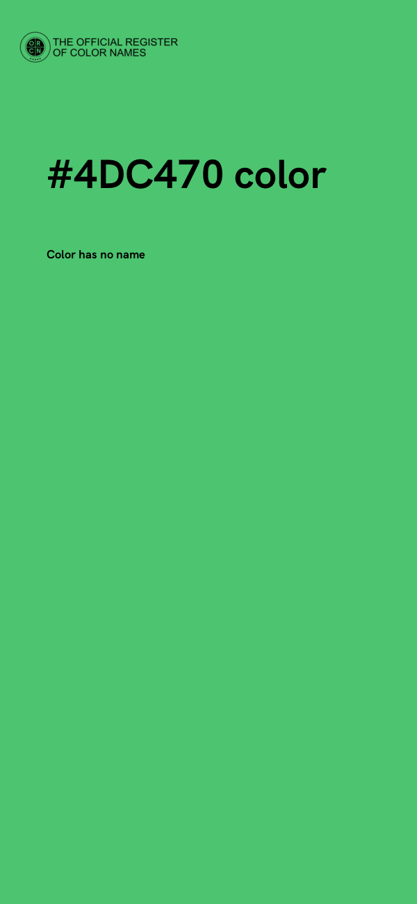 #4DC470 color image