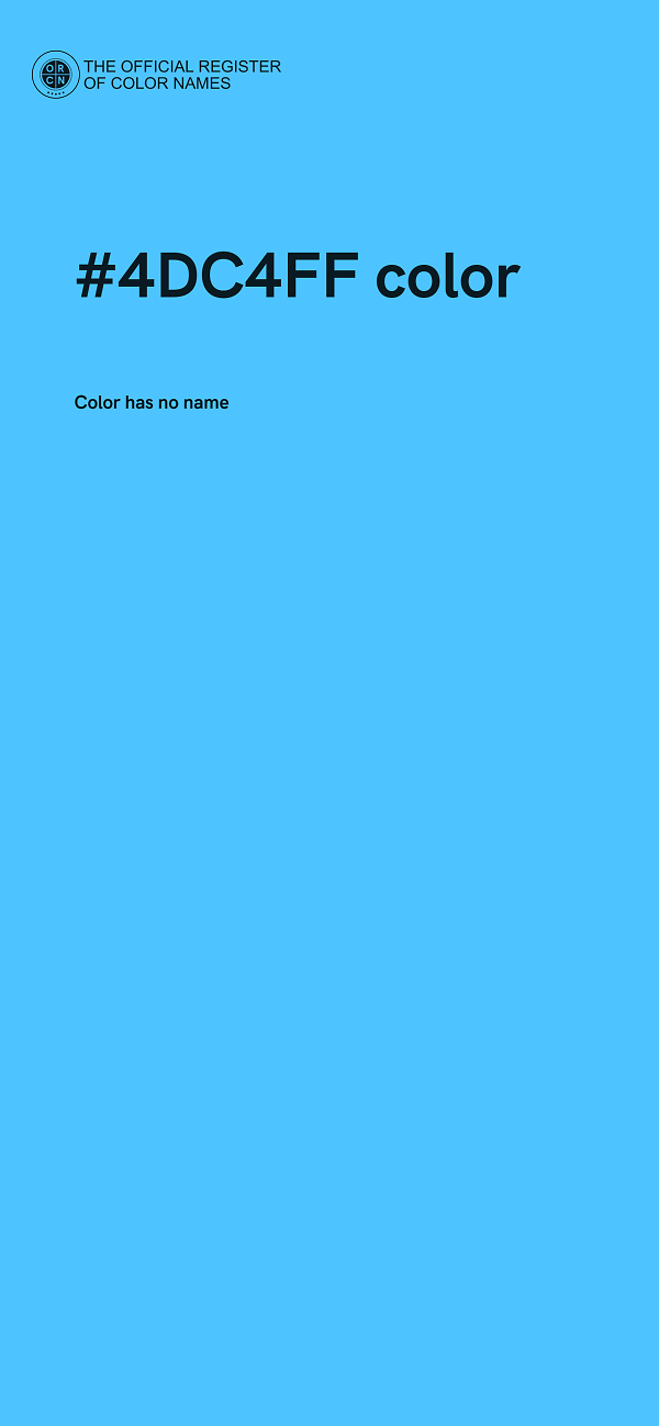 #4DC4FF color image