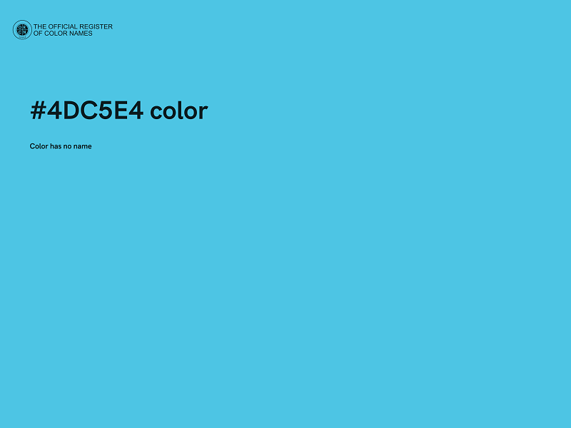 #4DC5E4 color image