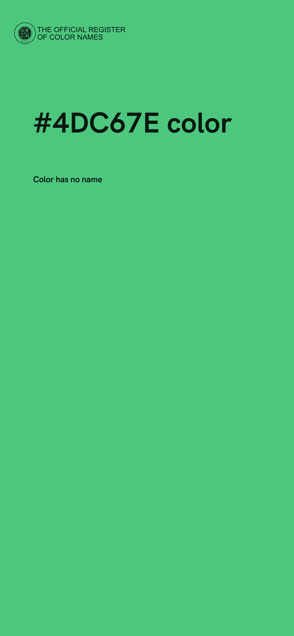 #4DC67E color image