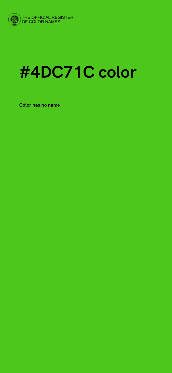 #4DC71C color image