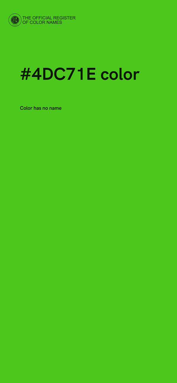 #4DC71E color image