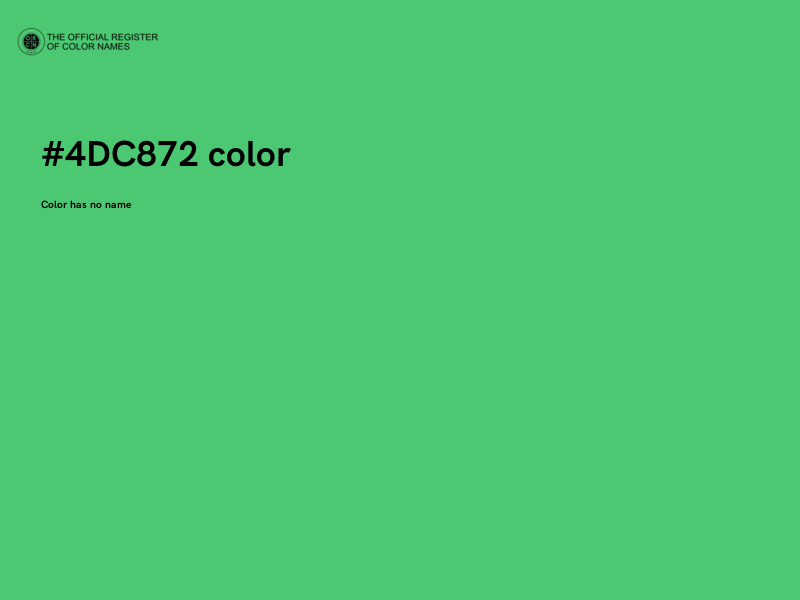 #4DC872 color image