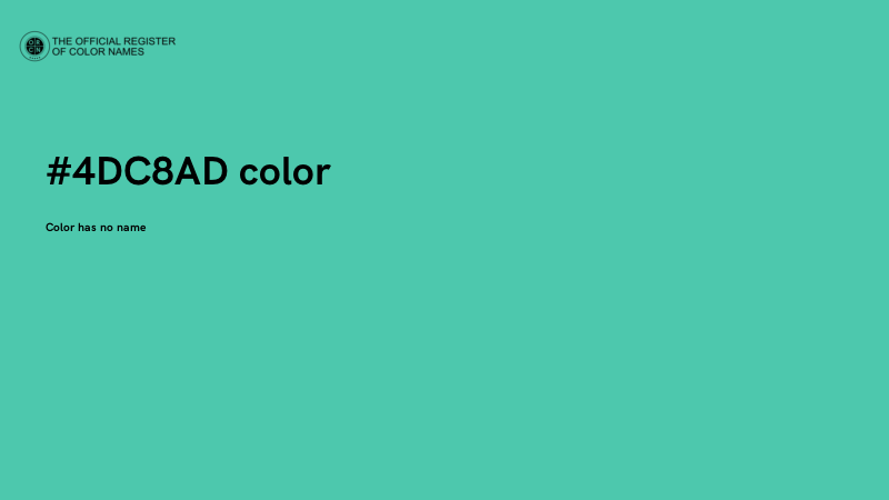 #4DC8AD color image