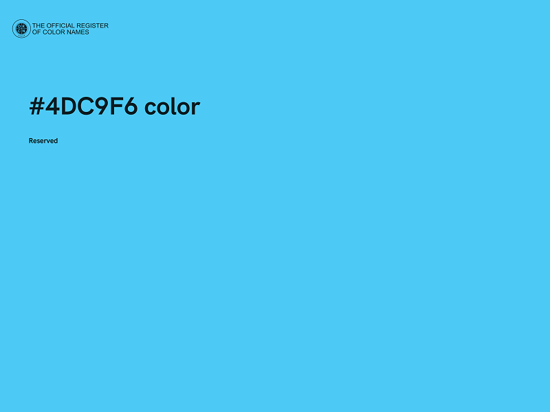 #4DC9F6 color image