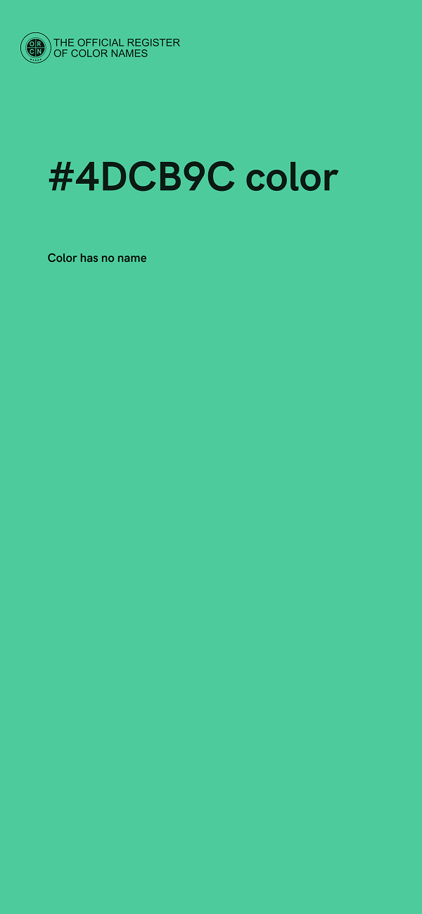 #4DCB9C color image