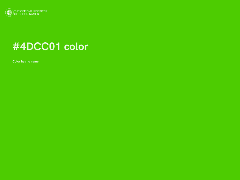 #4DCC01 color image