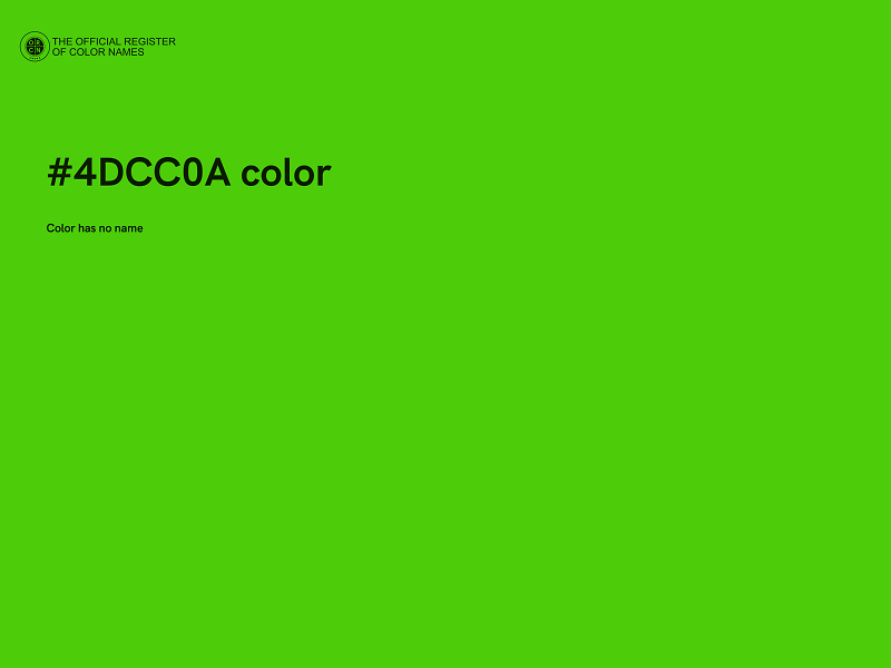 #4DCC0A color image