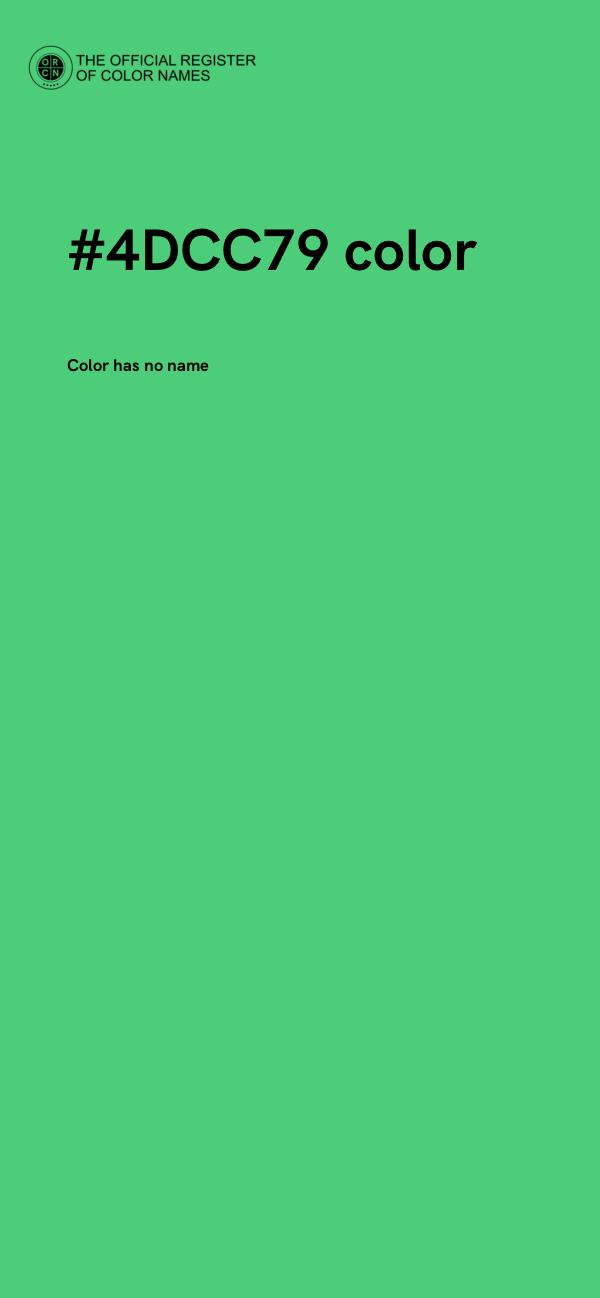 #4DCC79 color image