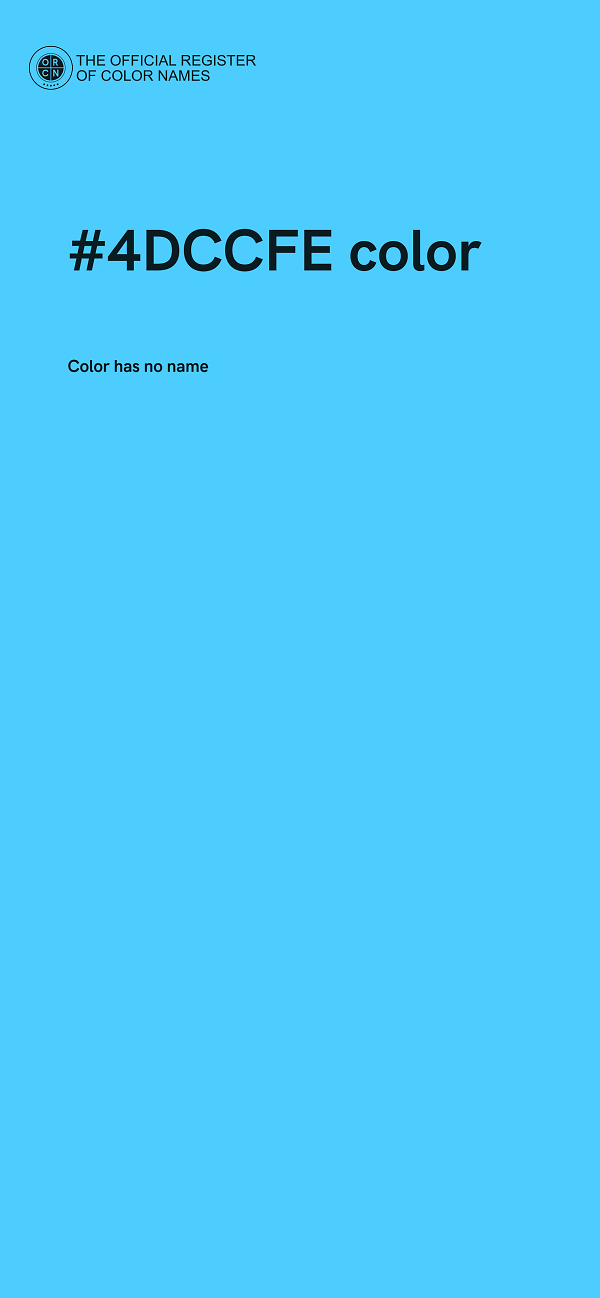 #4DCCFE color image