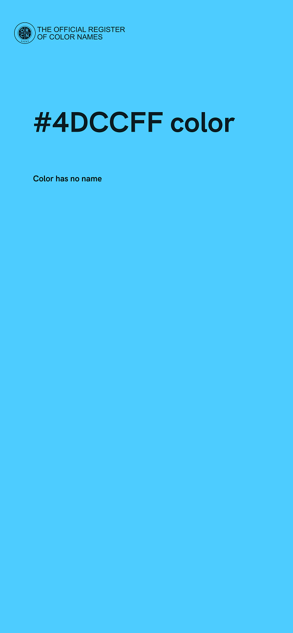 #4DCCFF color image