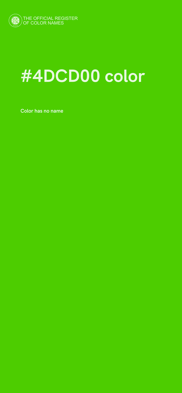 #4DCD00 color image