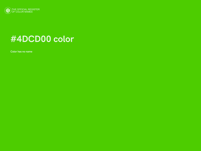 #4DCD00 color image
