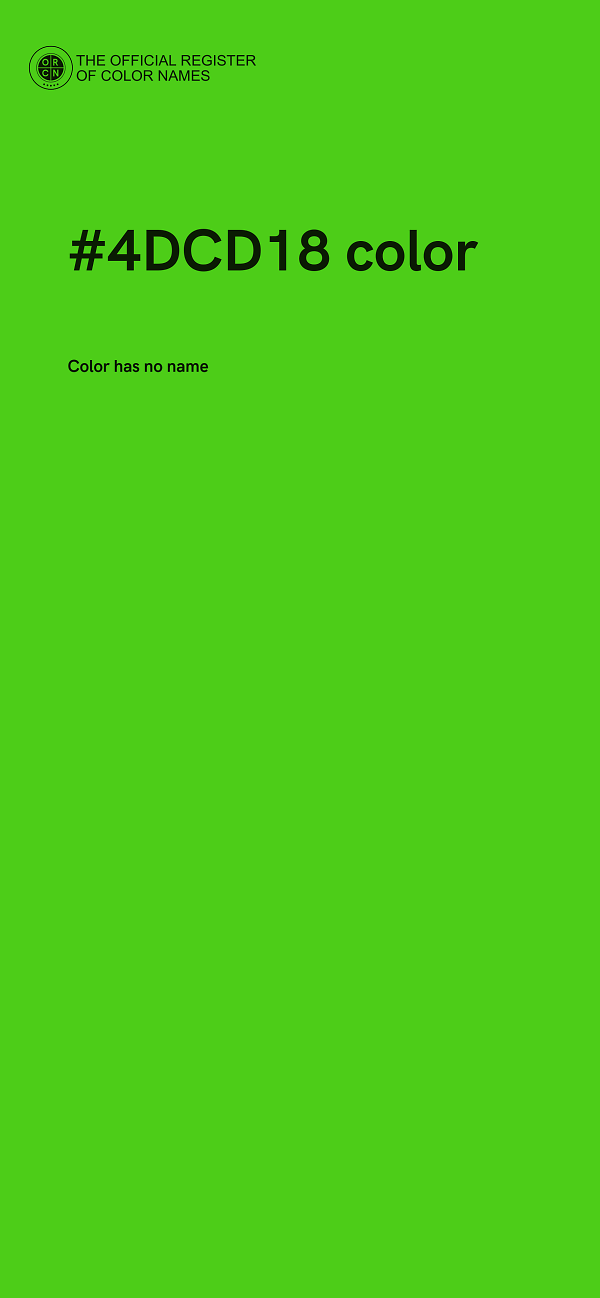 #4DCD18 color image
