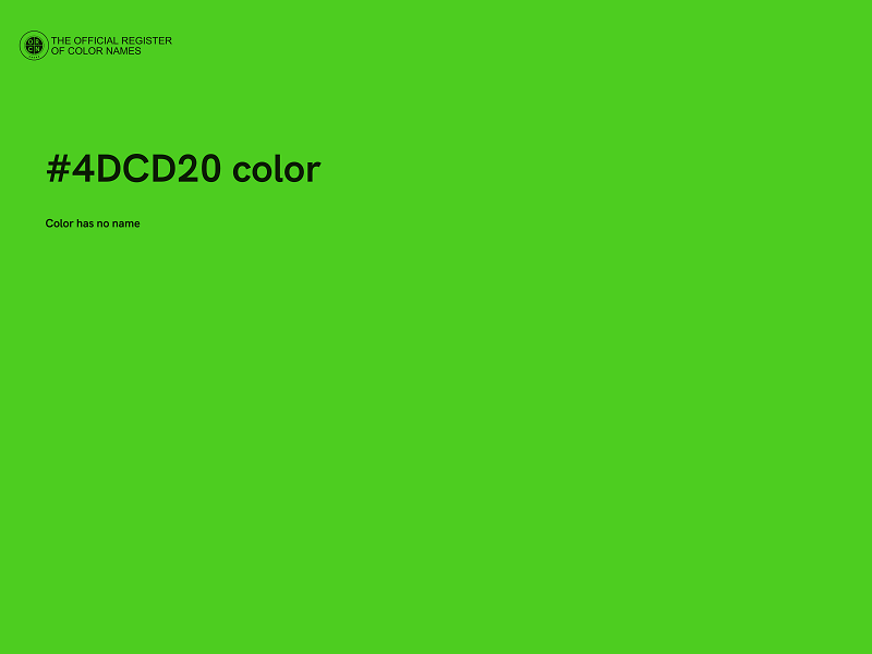 #4DCD20 color image