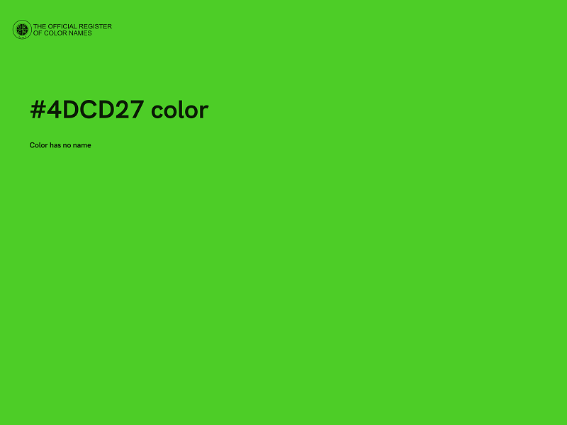 #4DCD27 color image