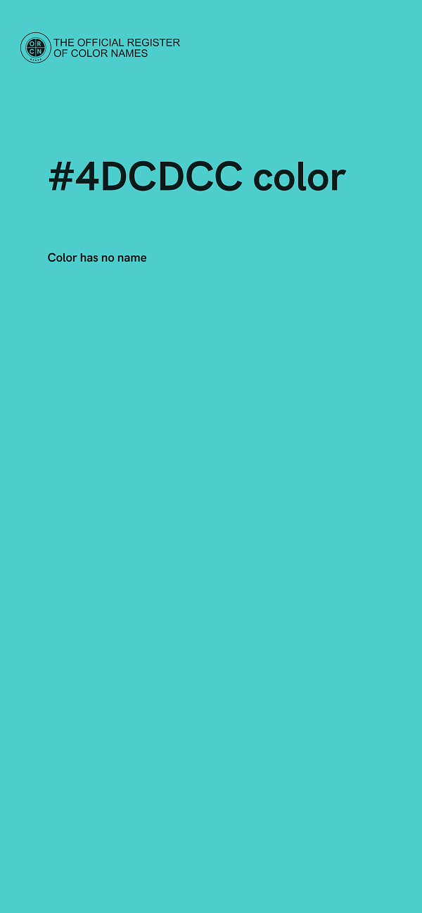 #4DCDCC color image