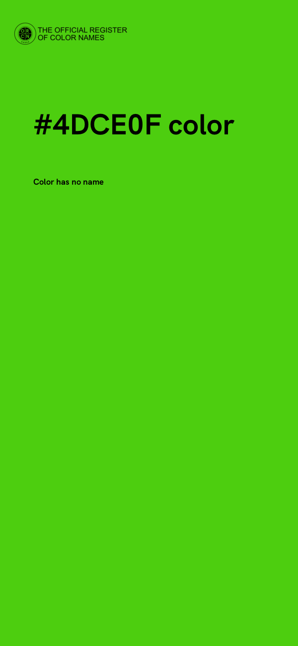 #4DCE0F color image