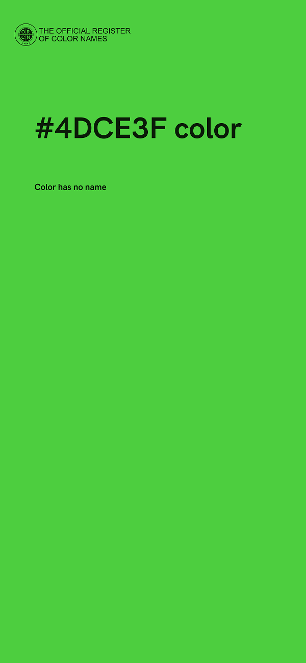 #4DCE3F color image