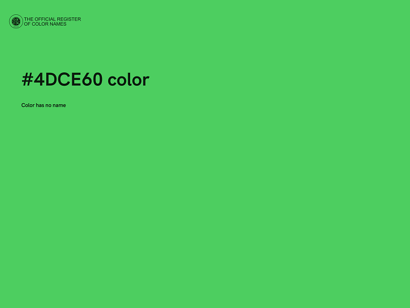 #4DCE60 color image