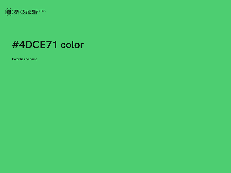 #4DCE71 color image
