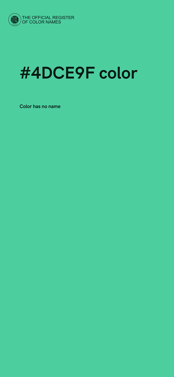 #4DCE9F color image