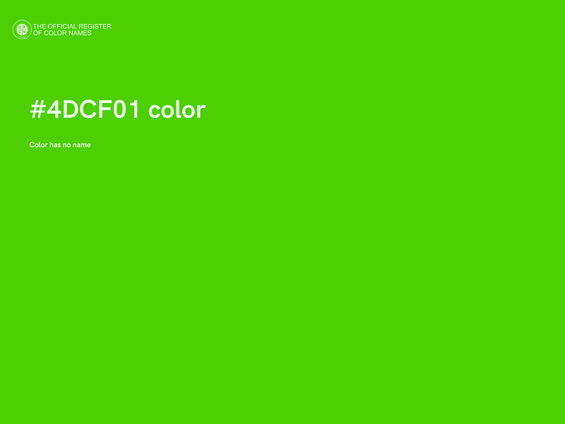 #4DCF01 color image