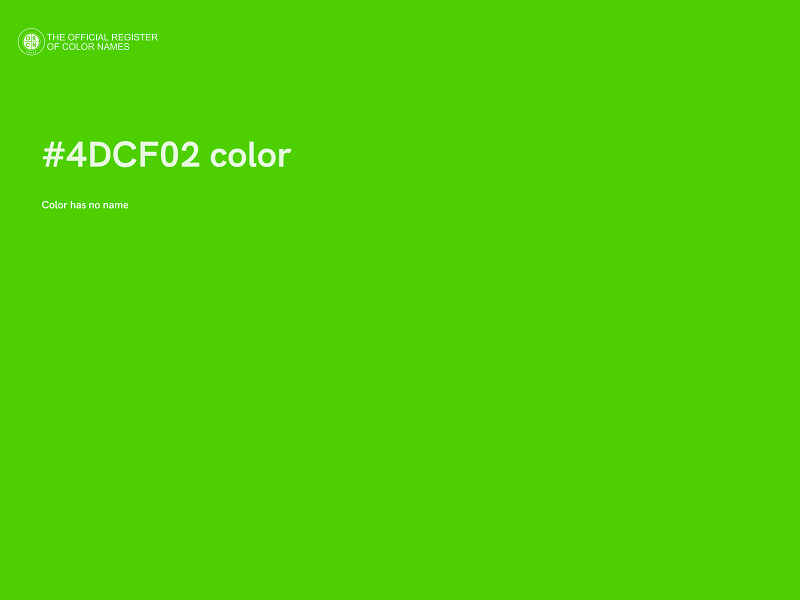 #4DCF02 color image
